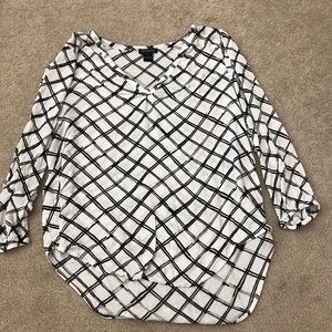 Lucky Brand Geometric Blouse